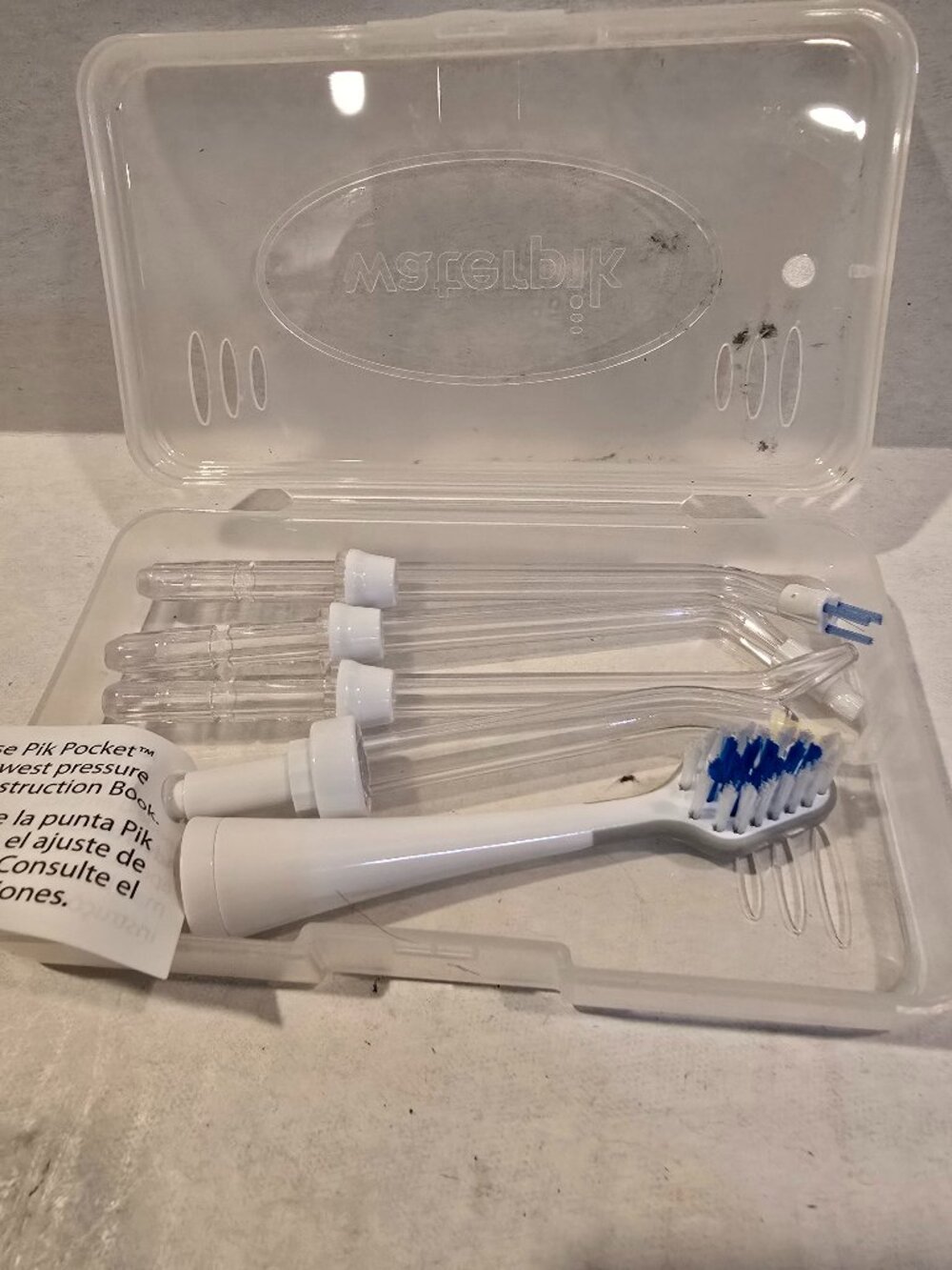 Water Pik Replacement Tips 5 Piks in Case NEW